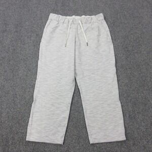 Lululemon Pants Womens 8 Gray Striped Jersey Jogger Sweatpants Drawstring Lounge